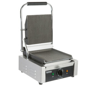 PANINI GRILL DOBLE PARRILLA ONDULADA COMERCIAL GALAXY