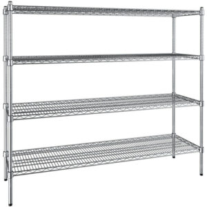 Estante de 18 x 60 Cromado con Postes de 54 pg