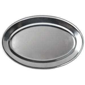 PLATO OVALADO 11 3/4 x 8 1/2 PG ACERO INOXIDABLE