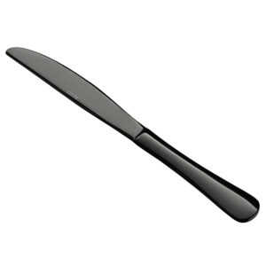 CUCHILLO MESA NEGRO 9 3/16 PG ACERO INOX 18/0 (PRECIO POR 12 PIEZAS)