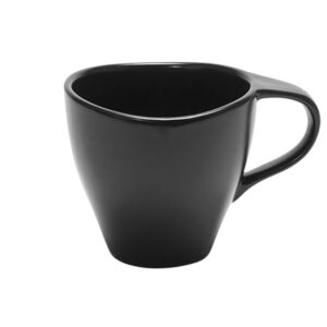 TAZA PARA CAFE NEGRO SEMI MATE 8 OZ (CAJA CON 12 PIEZAS)