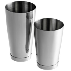 COCTELERA TIPO BOSTON CON 2 VASOS ACERO INOXIDABLE 28 Y 18 OZ BARFLY