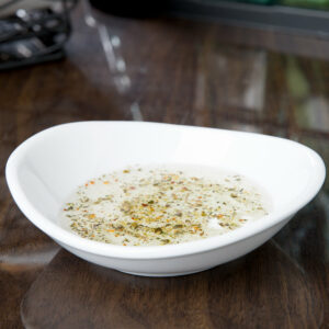 Plato Ovalado de 4 oz Blanco Brillante INF-050 Marca World (36 PIEZAS POR CAJA)