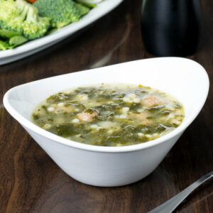 Plato Ovalado de 13 oz Blanco Brillante INF-150 Marca World (24 PIEZAS POR CAJA)