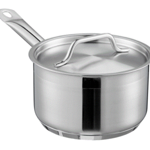 CAZO RECTO DE INDUCCION 2 QT (1.89 LTS) ACERO INOXIDABLE CON FONDO DIFUSOR CON TAPA