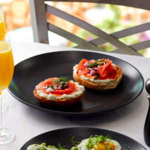 PLATO MATE NEGRO REDONDO DE 27.9 CMS (CAJA CON 12 PIEZAS)