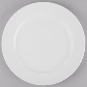 PLATO TRINCHE DE 24.45 cms MARCA WORLD BLANCO BRILLANTE (CAJA CON 24 PIEZAS)