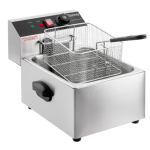 FREIDORA ELECTRICA 10 lb (5 lts) F100, MARCA GALAXY, MEDIDAS: 12 1/2 x 16 3/4 x 11 1/2 pg, ELECTRICA , Rango 140 - 370 Degrees F, 110 Volts, 1600 W