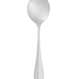 Choice Midland 6 in 18/0 Stainless Steel Medium Weight Bouillon Spoon - (precio por docena)