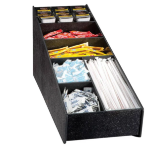 Orgenizador de condimentos para mostrador negro