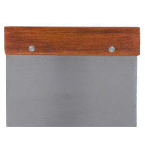 RASPADOR 6 x 4 1/4PG ACERO INOX/MANGO DE MADERA