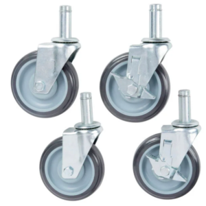 RUEDAS PARA ESTANTE CON FRENO (4 PIEZAS) DE 5 PG