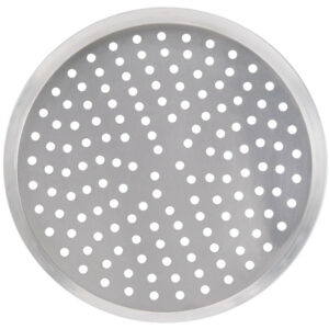 CHAROLA REDONDA PARA PIZZA 14 PG PERFORADA HEAVY DUTY ALUMINIO