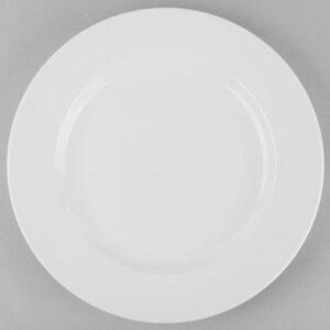 PLATO BASE DE 30.48 cms MARCA WORLD BLANCO BRILLANTE (CAJA CON 12 PIEZAS)