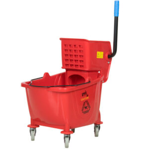 TINA TRAPEADOR CON EXPRIMIDOR 35 QT COLOR ROJO LAVEX JANITORIAL