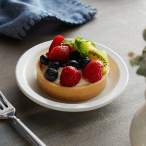 PLATO Redondo DE 14 cms Borde delgado LINEA: Porcelana MARCA:Ecor blanco brillante (caja con 36 piezas)