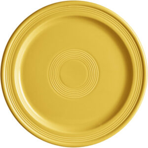 Plato Trinche 25.4 cm Capri Amarillo Citrico Ceramica (Caja con 12 piezas)