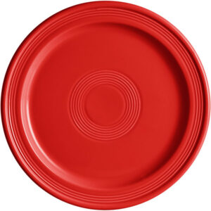 Plato Trinche 25.4 cm Capri Rojo Fruta Ceramica (Caja con 12 piezas)