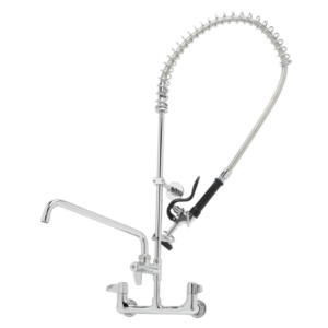 Grifo de enjuague previo para montaje en pared - 1.15 GPM, base con boquilla T&S 5PR-8W12 35 11/16