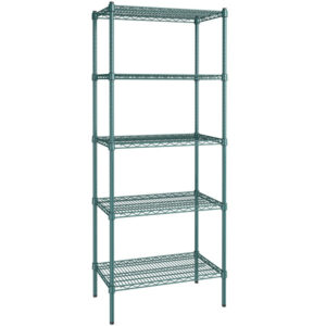 Estante de 18 x 30 Verde Epoxico con Postes de 74 PG DE 4 ENTRPANOS