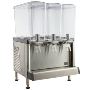 DISPENSADOR DE BEBIDAS REFRIGERADO 3 TINAS 4.75 GAL CON FUNCION DE AGITADOR TINAS DE POLICARBONATO CS-3L-16 POLY CRATHCO