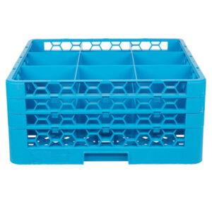 Rack de 9-Compartimentos con 3 Extensiones (Medida del Compartimento: DIAMETRO MAXIMO 5 9/16 PG ALTURA MAXIMA 7 15/16 PG) CARLISLE