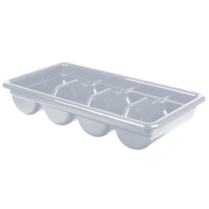 CAJA DE PLASTICO 4 COMPARTIMENTOS PARA CUBIERTOS GRIS CAMBRO
