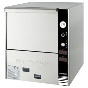 MAQUINA LAVAVAJILLAS BAJO MOSTRADOR JET TECH EV-18 DE 20 RACKS POR HORA 110V MEDIDA DEL RACK: 13 3/4 x 13 3/4PG  MEDIDAS GENERALES: 19 3/4 X 19 3/4 X 23 5/8 PG