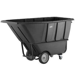 Carro contenedor inclinable 1 yarda cubica color negro 1250 LB 475TT10125BK LAVEX JANITORIAL