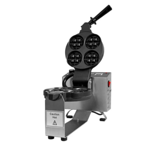 WAFLERA COMERCIAL PARA 4 MINI WAFLES TIPO BELGA 110V, 1500W MARCA SEPHRA