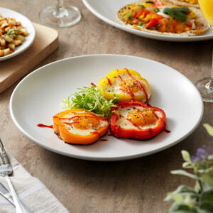 PLATO MATE BLANCO REDONDO DE 26.7 CMS (CAJA CON 12 PIEZAS)