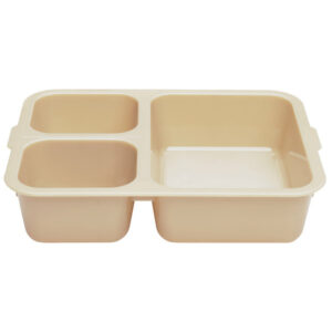 CHAROLA DE 3 COMPARTIMENTOS MARCA Cambro MODELO 853FCW133 MATERIAL POLICARBONATO TAPA SE VENDE POR SEPARADO (24 PIEZAS POR CAJA)