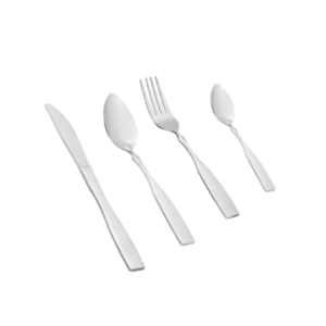 JUEGO DE 4 PIEZAS DE CUBIERTO MODELO DELMONT 18/0 (IMPORTACION)