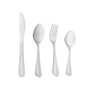 JUEGO DE 4 PIEZAS DE CUBIERTO MODELO MILTON 18/0 (IMPORTACION)