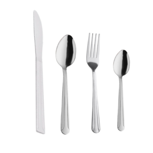 JUEGO DE 4 PIEZAS DE CUBIERTO MODELO DOMINION 18/0 (IMPORTACION)