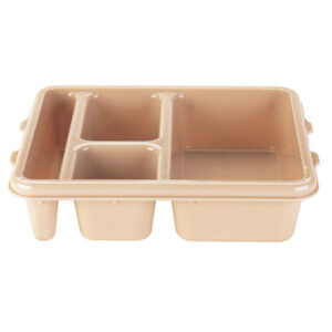 CHAROLA DE 4 COMPARTIMENTOS MARCA Cambro MODELO 9114CWBG (CAJA CON 24 PIEZAS)