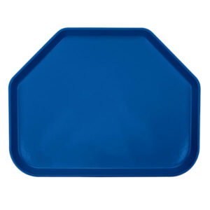 CHAROLA DE SERVICIO TRAPEZOIDAL FIBRA DE VIDRIO 14 x 18 PULGADAS COLOR AZUL AMAZONAS CAMBRO (CAJA CON 12 PIEZAS)