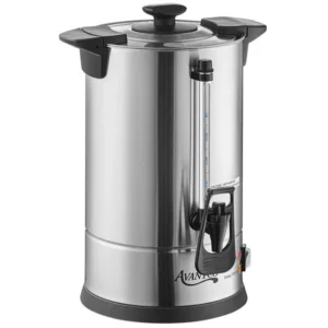 CAFETERA 45 TAZAS CU45ETL PERCOLADORA ACABADO EN ACERO INOXIDABLE Y LLAVE DISPENSADORA, MEDIDAS GENERALES: 9 X 9 X 17 PG, 120 V - 950 W MARCA AVANTCO