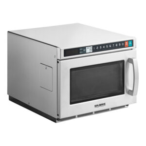Horno de Microondas Solwave 0.6 pies Space Saver Carga de trabajo pesada de Acero Inoxidable Comercial con Control de botones 120V, 1200W, Menos de 150 usos