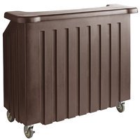 BAR PORTATIL Cambro BAR540131 Cambar® Dark Brown 54" Portable Bar with 5-Bottle Speed Rail