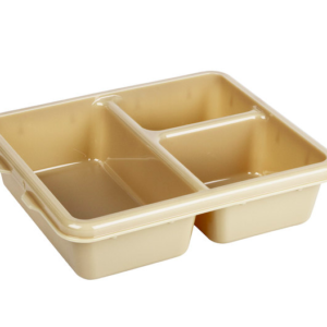 CHAROLA DE POLICARBONATO 3 COMPARTIMENTOS CAMBRO 9113CW MEDIDAS 9 x 11 PG (24 PIEZAS POR CAJA) POLICARBONATO
