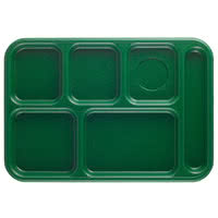 CHAROLA DE 6 COMPARTIMENTOS MARCA Cambro MODELO 10146CWFG /  10 x 14 pg , 24 pzas
