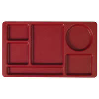CHAROLA DE 6 COMPARTIMENTOS MARCA Cambro MODELO 915CPCR / 8 3/4 x 15pg , 24 pzas