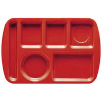 CHAROLA DE 6 COMPARTIMENTOS MARCA GET MODELO TL151R / 10 x 15 1/2 pg, 24 pzas