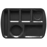 CHAROLA DE 6 COMPARTIMENTOS MARCA GET MODELO TL151BK / 10 x 15 1/2 pg, 24 pzas