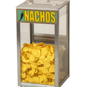 EXHIBIDOR DE NACHOS 100 CUARTOS. CALENTADOR 120V DE 100W 	15X15X26 PG