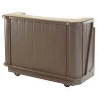 BAR PORTATIL Cambro BAR650194 Granite Sand Cambar 67" Portable Bar with 7-Bottle Speed Rail