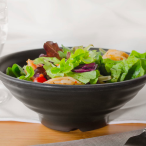 PLATO MATE NEGRO REDONDO BOWL SOPERO 18CM (CAJA CON 12 PIEZAS)