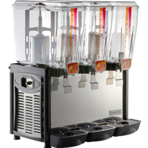 DISPENSADOR DE BEBIDAS REFRIGERADO 3 TINAS 5 GAL Narvon D5G-3 Triple 5 Gallon Bowl Refrigerated Beverage Dispenser - 120V, UL
