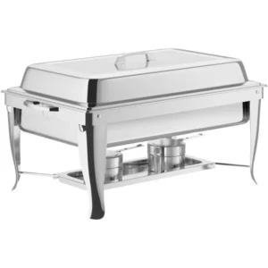 CHAFER ENTERO 8 QT REPLEGABLE CON TAPA Y AGARRADERA DE ACERO 24 X 14 X 13 PG CHOICE